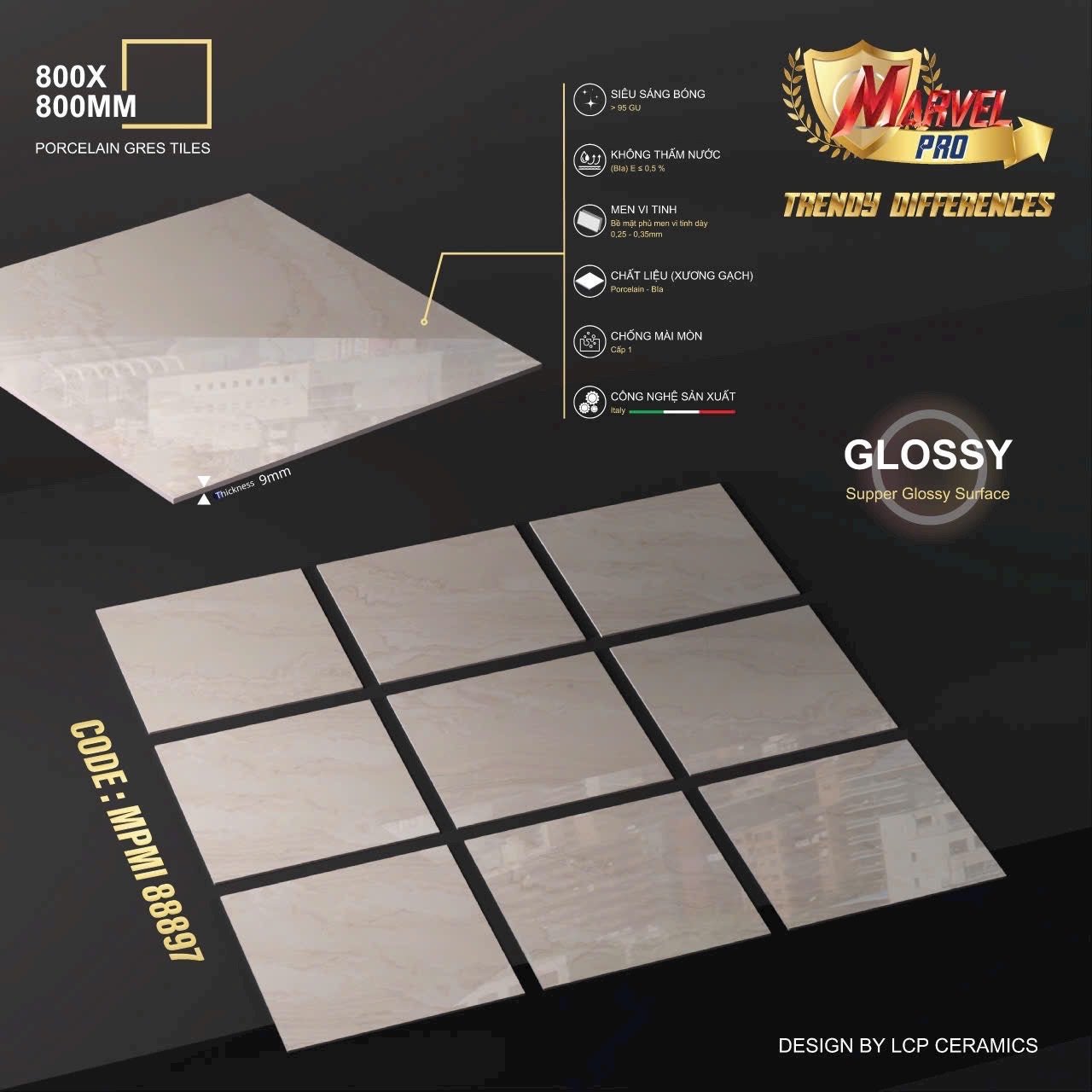 Gạch ốp lát Apodio MARVEL 88897 - Daisan Store