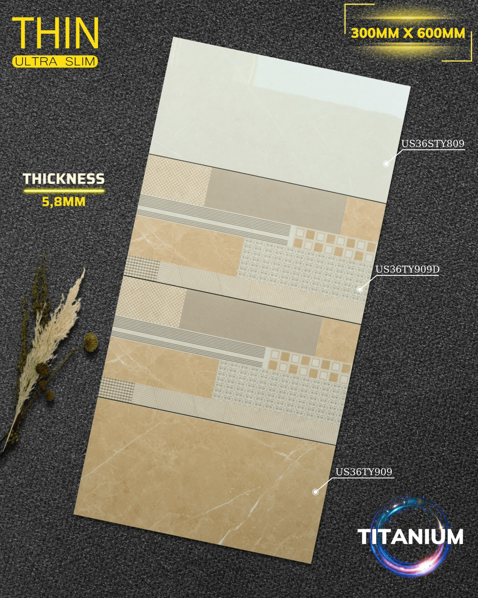 Gạch ốp lát Apodio TY809 TY909D TY909 (Bóng) - Daisan Store