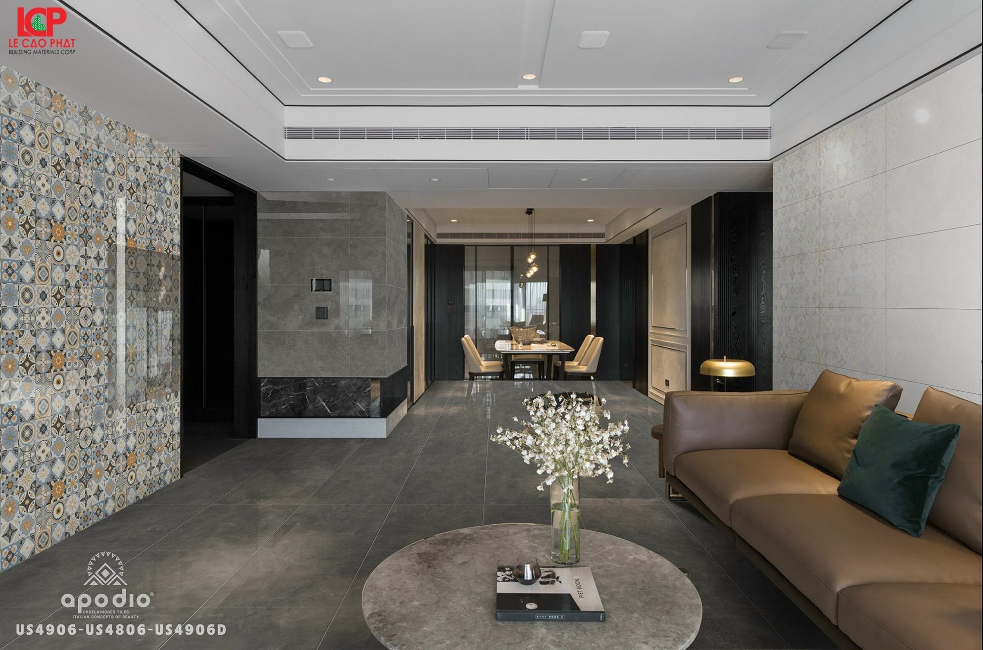 Gạch ốp lát Apodio US 4806 US 4906 US 4906D (398x798x5.8MM) - Daisan Store