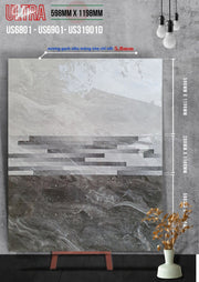 Gạch ốp lát Apodio US 6801 US 6901 US 31901D (598x1198x5.8mm) - Daisan Store