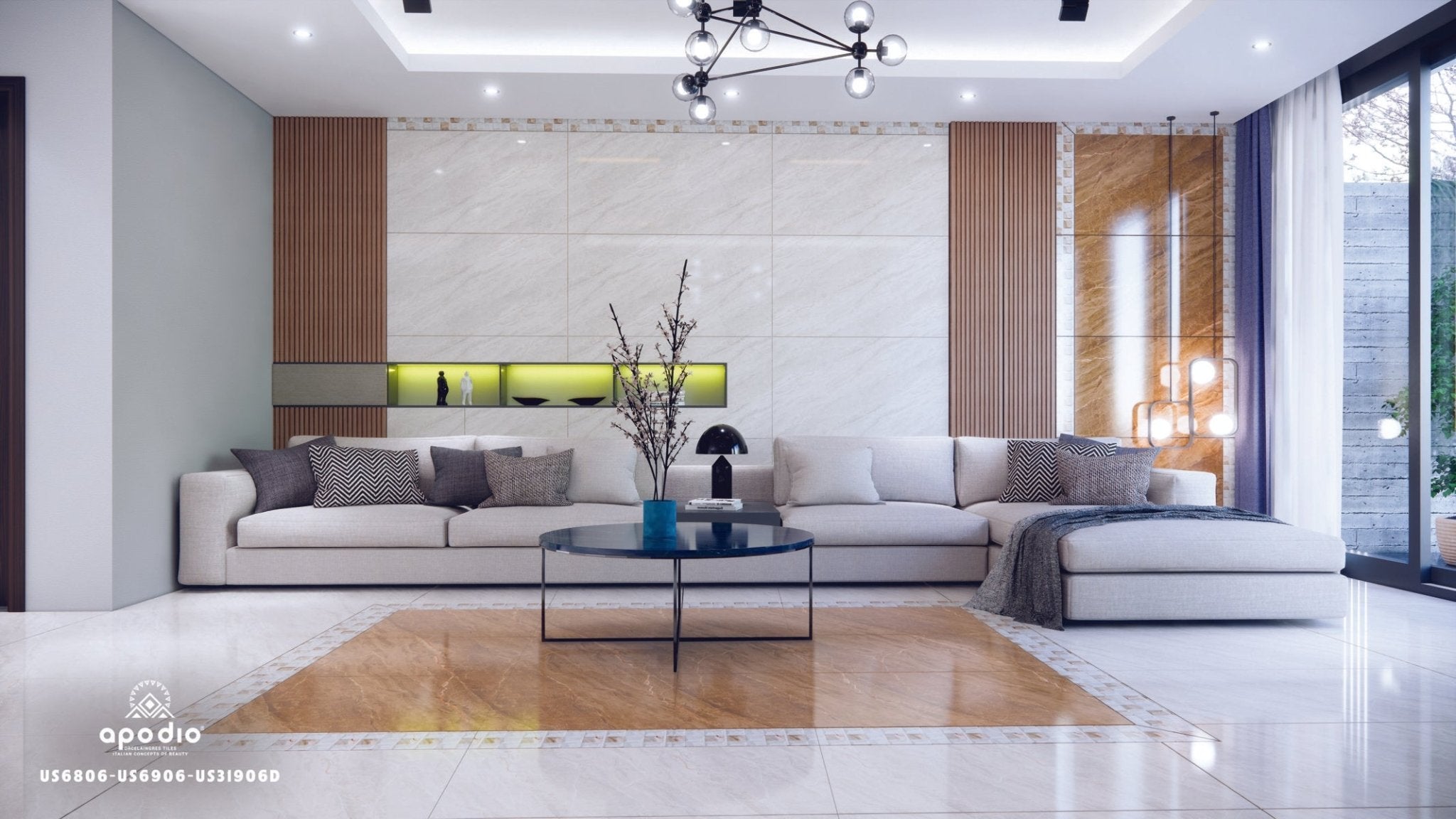 Gạch ốp lát Apodio US 6806 US 6906 US 31906D (598x1198x5.8mm) - Daisan Store