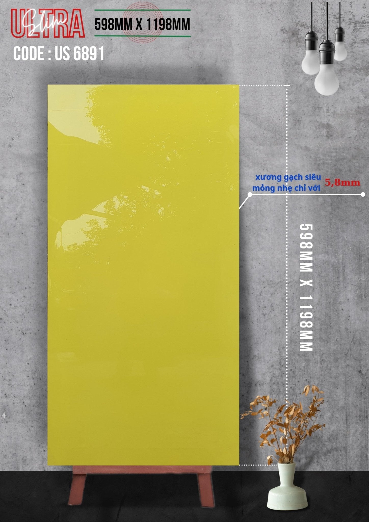 Gạch ốp lát Apodio US 6891(598x1198x5.8mm) - Daisan Store