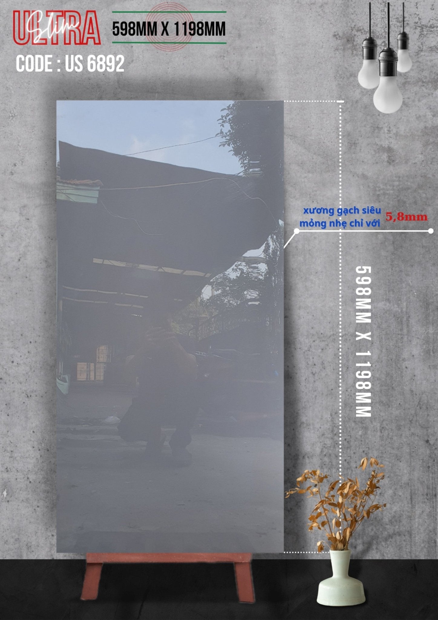 Gạch ốp lát Apodio US 6892 (598x1198x5.8mm) - Daisan Store