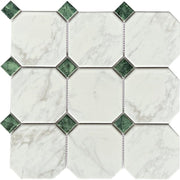 Gạch Ốp Lát Bếp Hình Bát Giác Trắng Sứ Kháng Khuẩn 6mm - Daisan Store