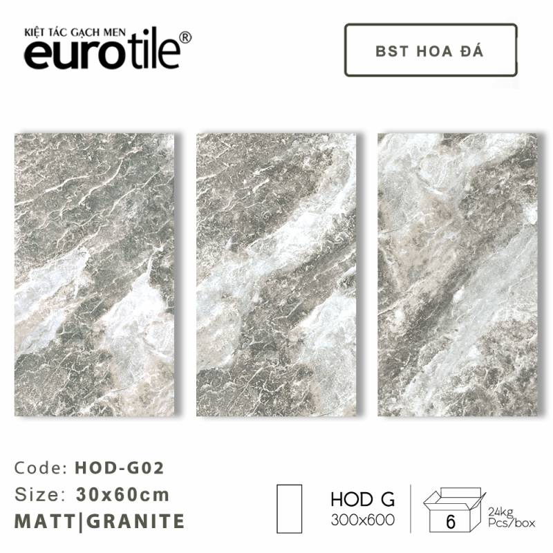 Gạch ốp lát Eurotile BST Hoa Đá 300*600mm HOD - G02 - Daisan Store