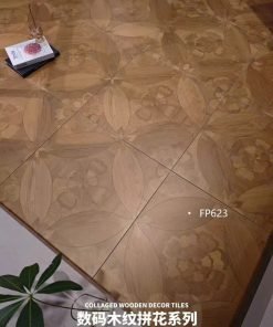 Gạch Ốp Lát vân gỗ bông hoa Trung Quốc 60x60cm 622 - Daisan Store