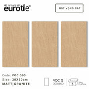 Gạch ốp lát vân xi măng Eurotile BST Vọng Cát 300*600mm VOC G05 - Daisan Store