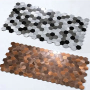 Gạch Ốp Mosaic Lục Giác Dán Dính Kim Loại Chống Thấm Bếp - Daisan Store