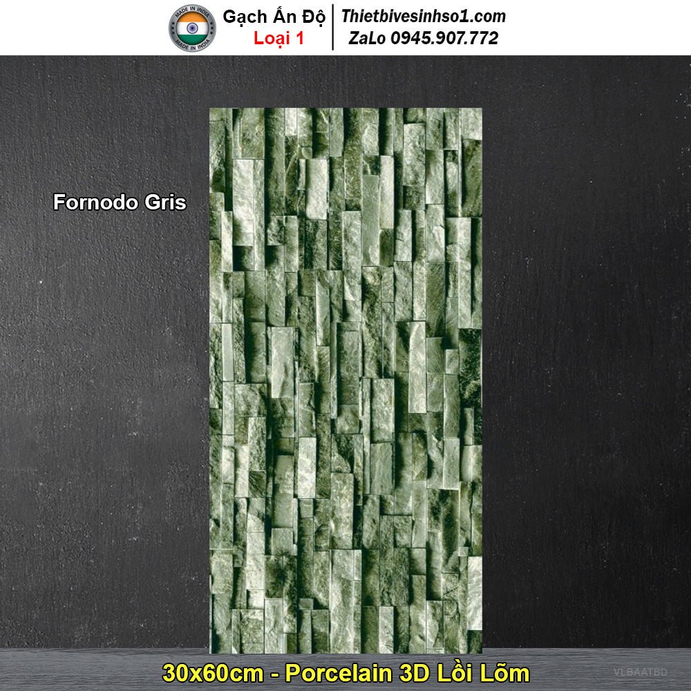 Gạch Ốp Trang Trí 30x60 Ấn Độ Fornodo Gris - Daisan Store