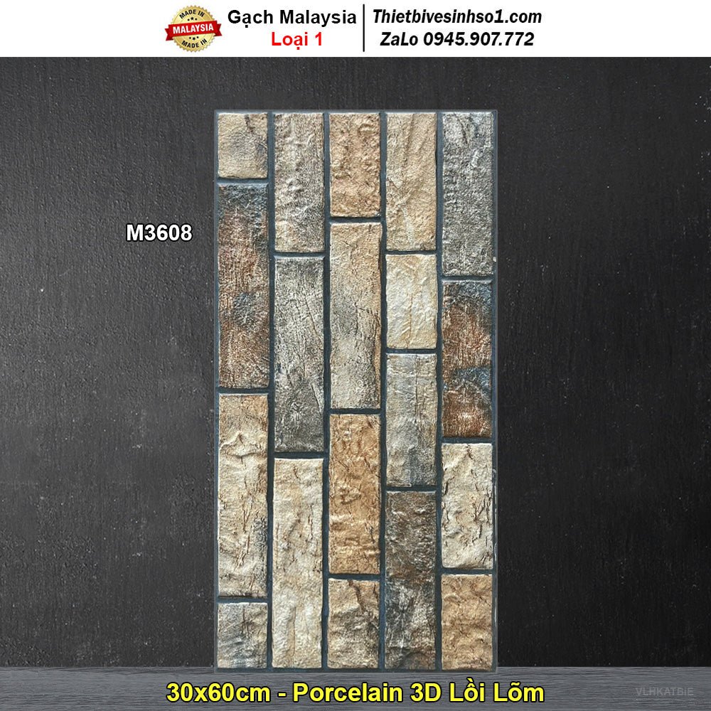 Gạch Ốp Trang Trí 30x60 Malaysia M3608 - Daisan Store
