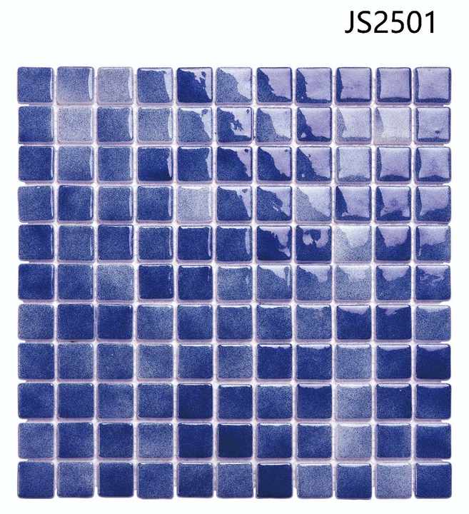 Gạch ốp tường bể bơi nhiều màu sắc hình vuông hiện đại sang trọng dày 4mm màu xanh vàng dùng để trang trí tường ốp tường nhà biệt thự - Daisan Store