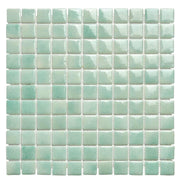 Gạch ốp tường bể bơi nhiều màu sắc hình vuông màu xanh lá cây nhạt sang trọng hiện đại dày 4mm dùng để trang trí tường ốp tường nhà biệt thự - Daisan Store