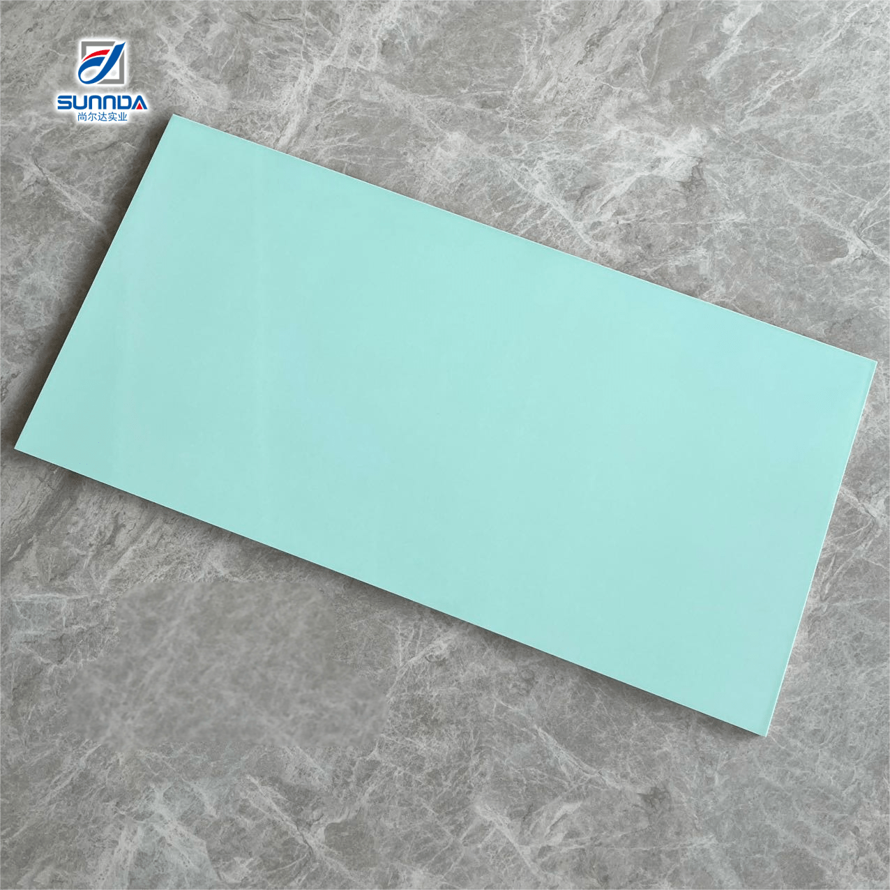 Gạch ốp tường ceramic nội thất bề mặt bóng loáng dập nổi, chống thấm nước, màu trơn, vân đá cẩm thạch, kiểu dáng đơn giản - Daisan Store