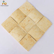 Gạch Ốp Tường Đá Cẩm Thạch Be Hình Vòm Cho Tường Nền 3D - Daisan Store