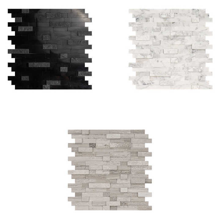 Gạch ốp tường đá cẩm thạch nội thất chuyên nghiệp tự làm Gạch sang trọng 3D khảm bóc và dán để trang trí nội thất - Daisan Store