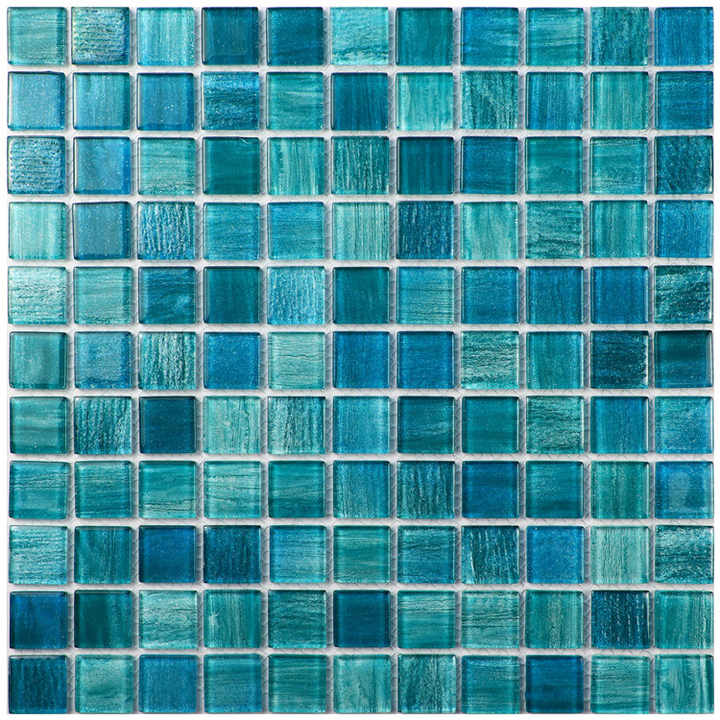 Gạch ốp tường hồ bơi chất lượng cao Mosaic thủy tinh trang trí nhà cửa lấp lánh - Daisan Store