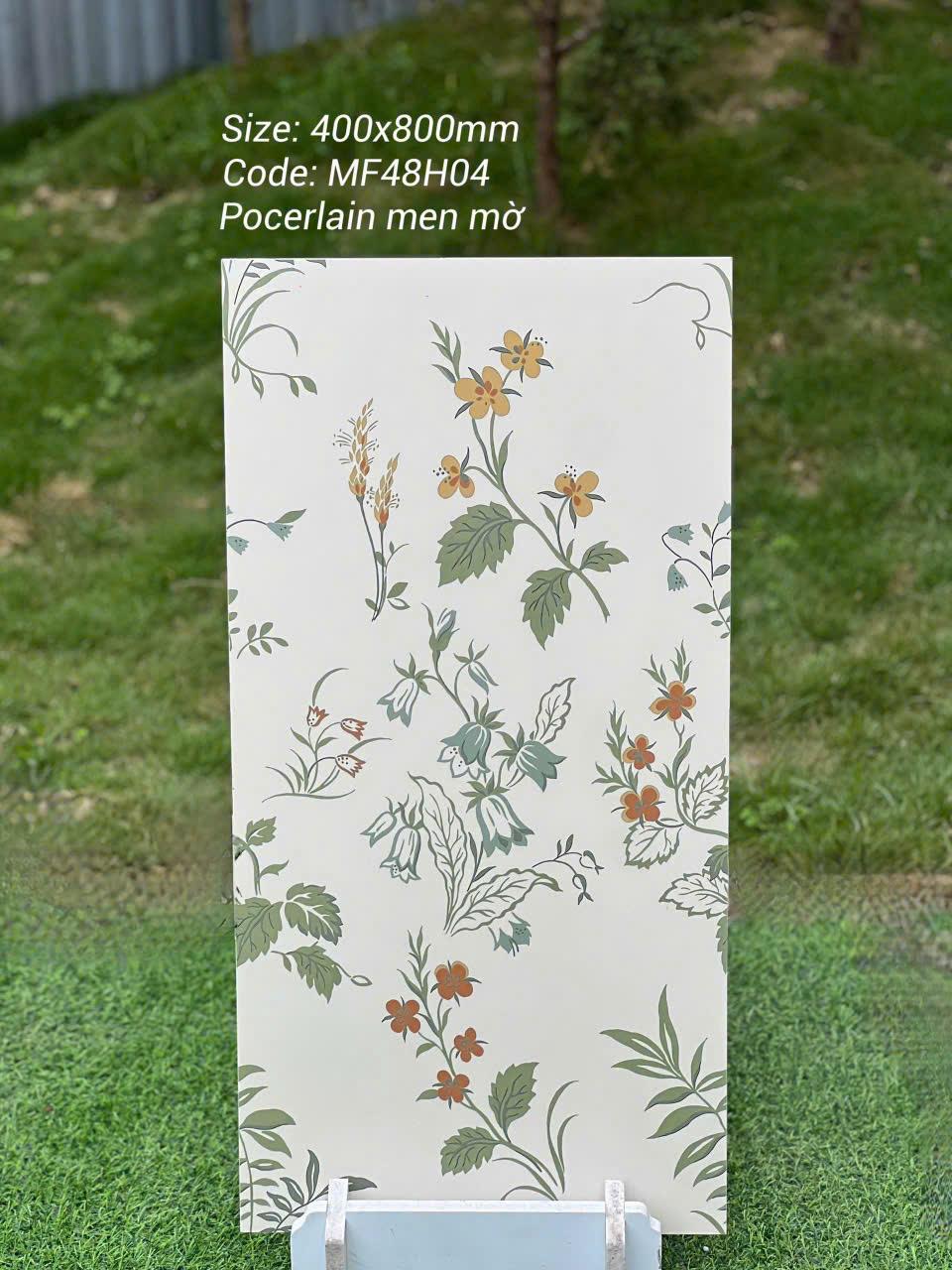 Gạch ốp tường họa tiết hoa 40x80cm mã MF48H04 - Daisan Store