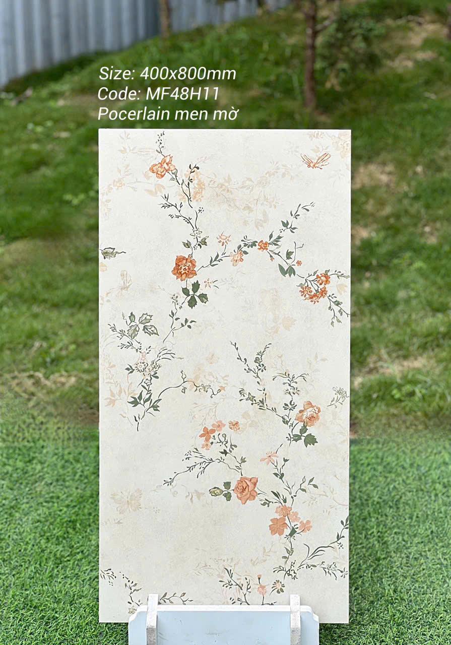 Gạch ốp tường họa tiết hoa 40x80cm mã MF48H11 - Daisan Store