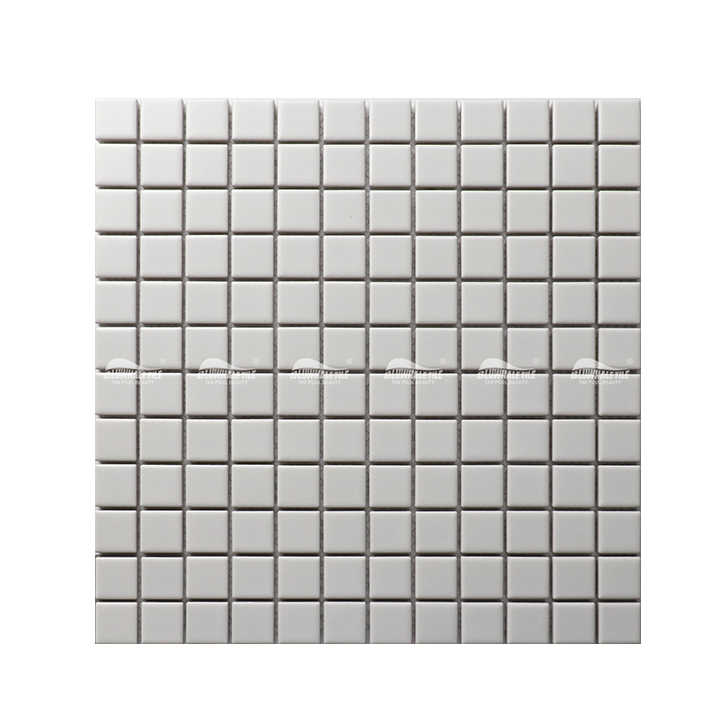 Gạch ốp tường Mosaic men mờ Carrara trắng hiện đại bằng sứ - Daisan Store