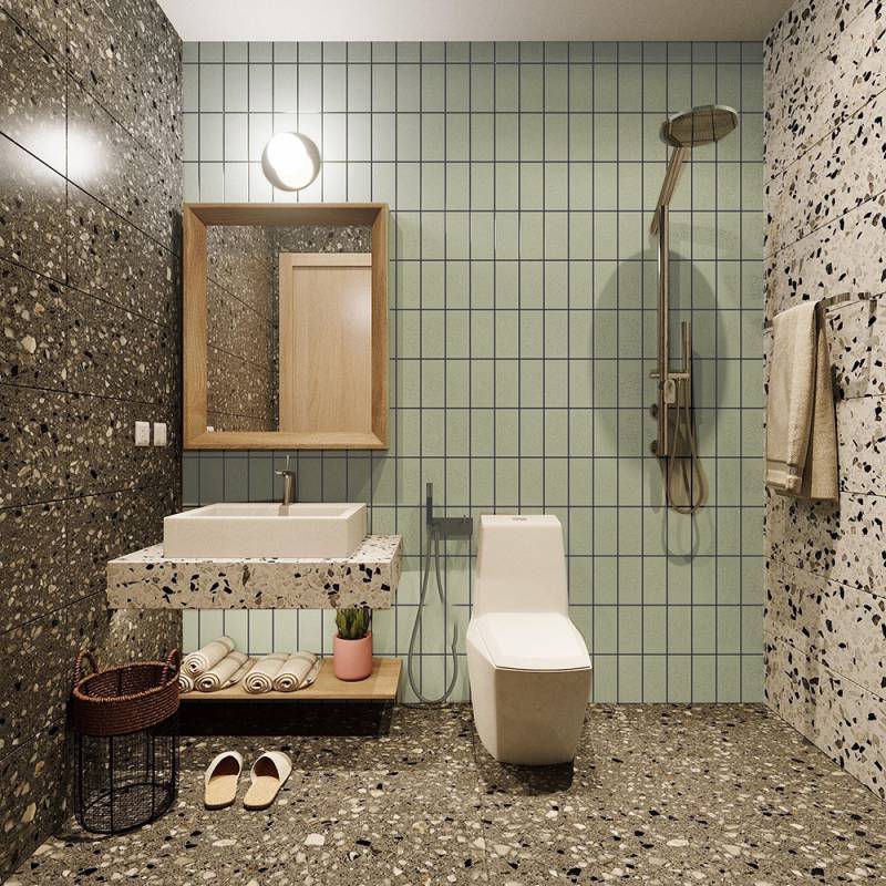 Gạch ốp tường vỉ giấy kích thước 45x95mm mã 522 - Daisan Store