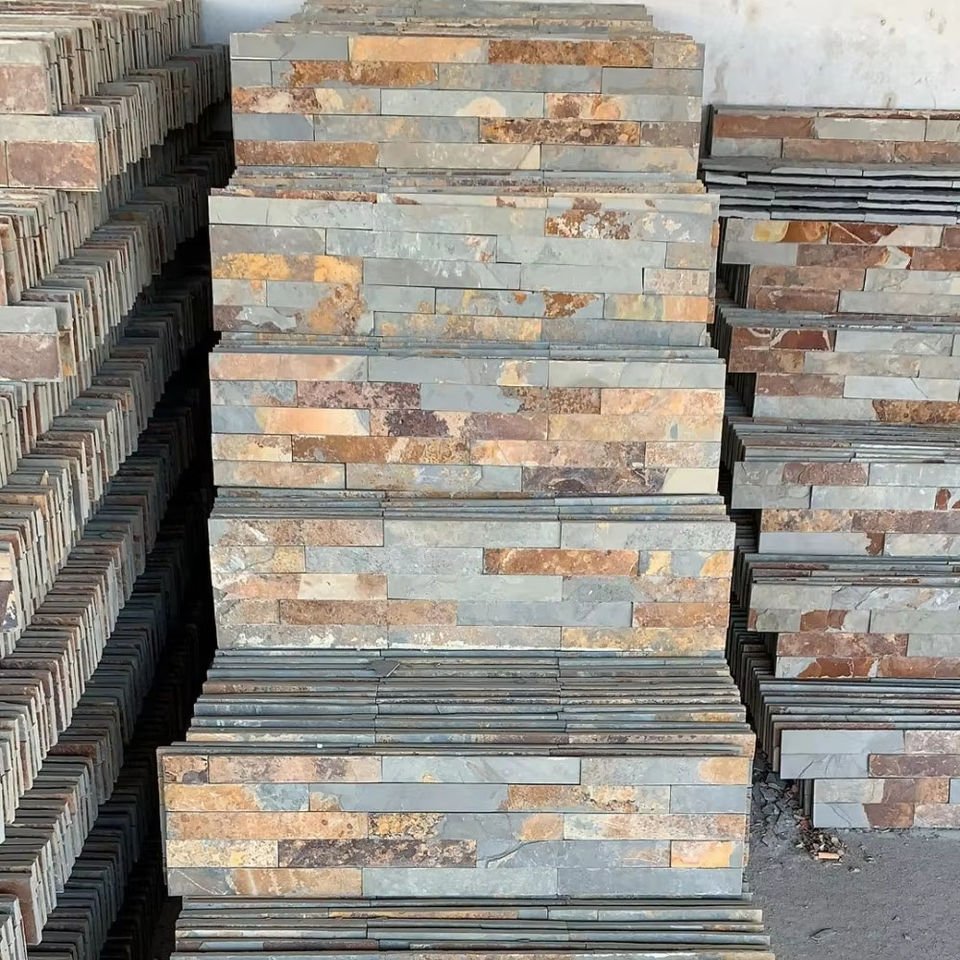 Gạch ốp tường xếp lớp, đá ốp văn hoá - Daisan Store