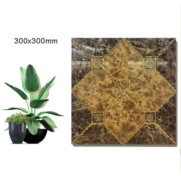 Gach Pha Le Vang Bong 300x300mm Phong Tam Va Phong Khach - Daisan Store