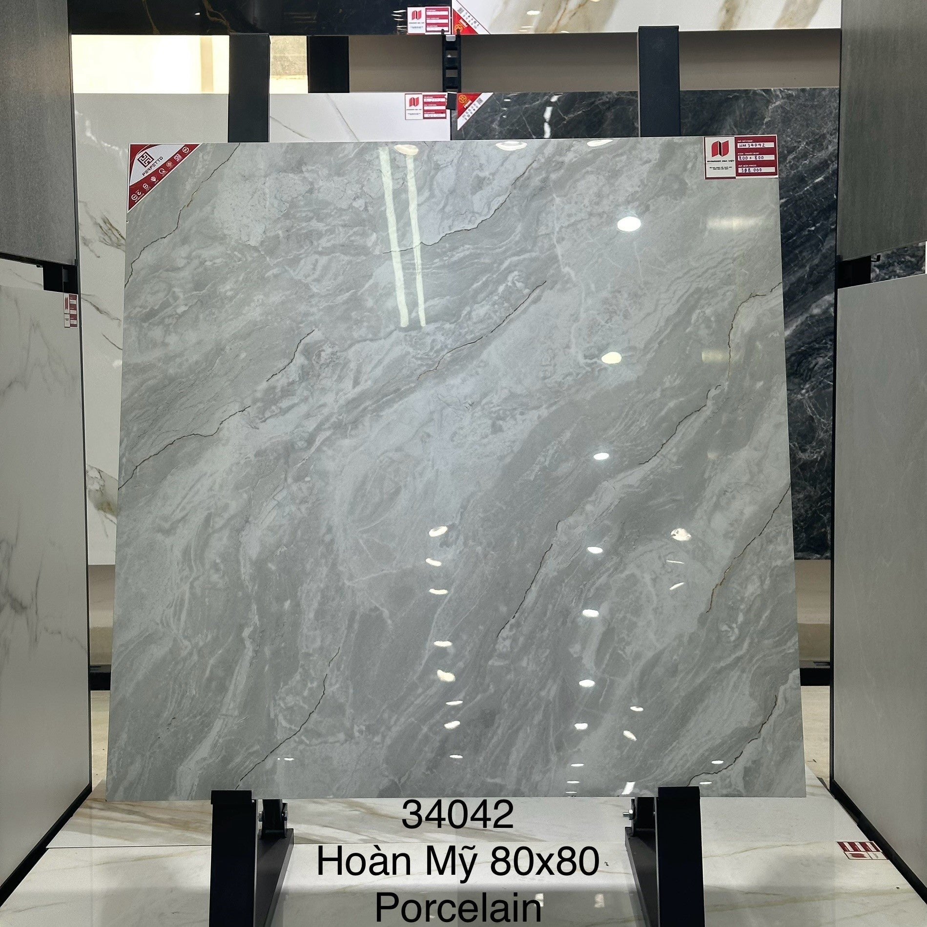 GẠCH PORCELAIN HOÀN MỸ 80×80 MÃ 34042 BÓNG - Daisan Store