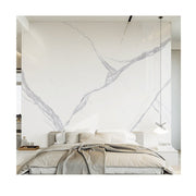 Gạch Porcelain Ốp Sàn Tường Đá Nung Kết Trắng Bóng, Họa Tiết Liền Mạch Vô Tận, Giá Rẻ Bán Sỉ 800x2600mm - Daisan Store