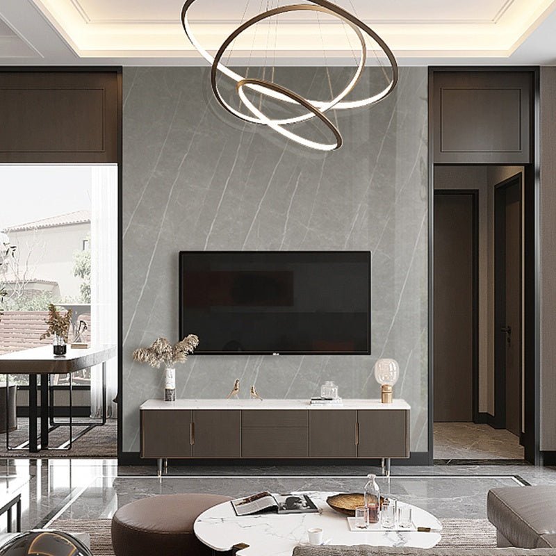 Gạch Porcelain Ốp Sàn Tường Đá Nung Kết Trắng Bóng, Họa Tiết Liền Mạch Vô Tận, Giá Rẻ Bán Sỉ 800x2600mm - Daisan Store