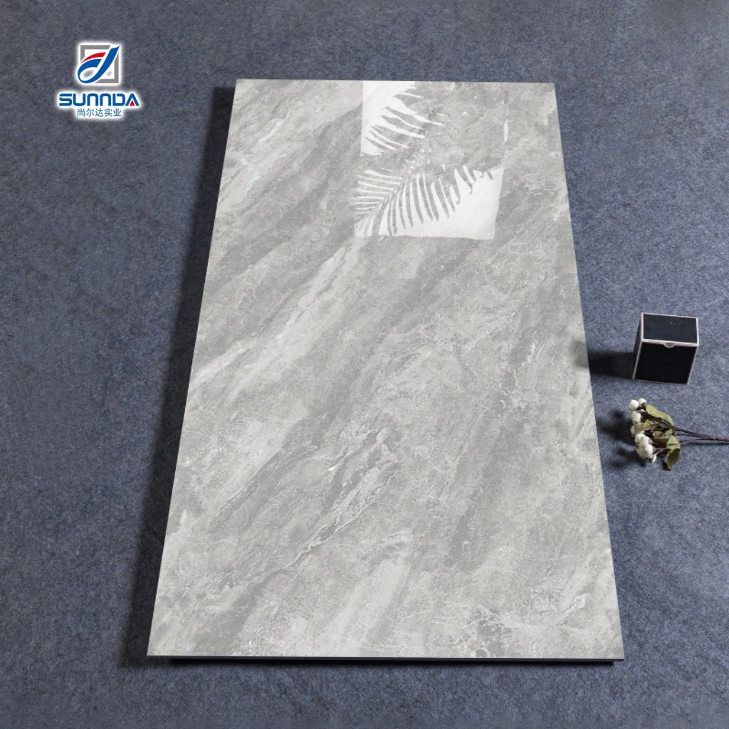 Gạch Porcelain Tráng Men Đánh Bóng Siêu Bóng 60x120CM Thiết Kế Vân Đá Marble Toàn Thân, Vật Liệu Xây Dựng, Gạch Lát Nền Phòng - Daisan Store