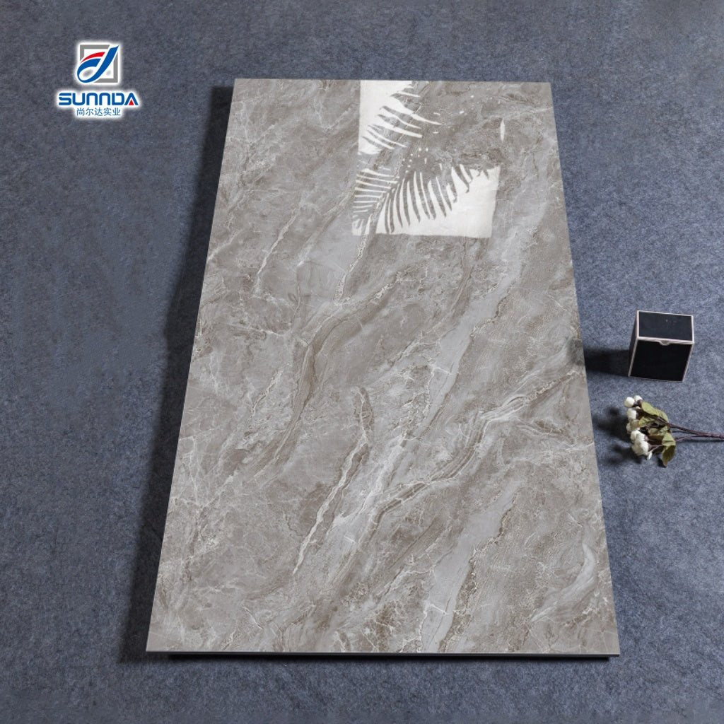 Gạch Porcelain Tráng Men Đánh Bóng Siêu Bóng 60x120CM Thiết Kế Vân Đá Marble Toàn Thân, Vật Liệu Xây Dựng, Gạch Lát Nền Phòng - Daisan Store