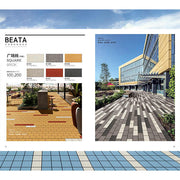 Gạch sứ chống trượt kháng khuẩn ngoài trời hiện đại thiết kế hình vuông mờ cho sàn ngoài trời dễ lắp đặt - Daisan Store