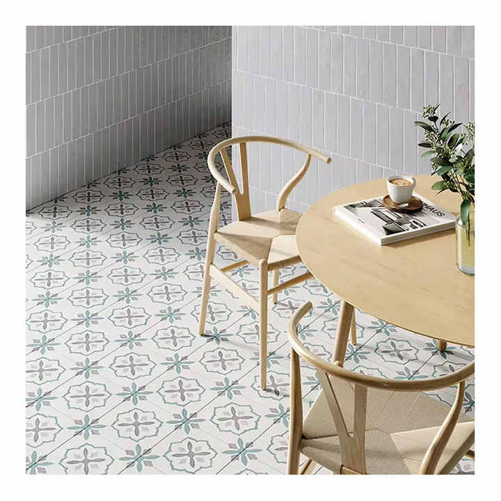 Gạch sứ màu xanh lam mờ hiện đại 9x9 lấy cảm hứng từ biển Địa Trung Hải 20mm chống trượt cho tường hồ bơi nhà bếp sàn gạch chịu lửa - Daisan Store