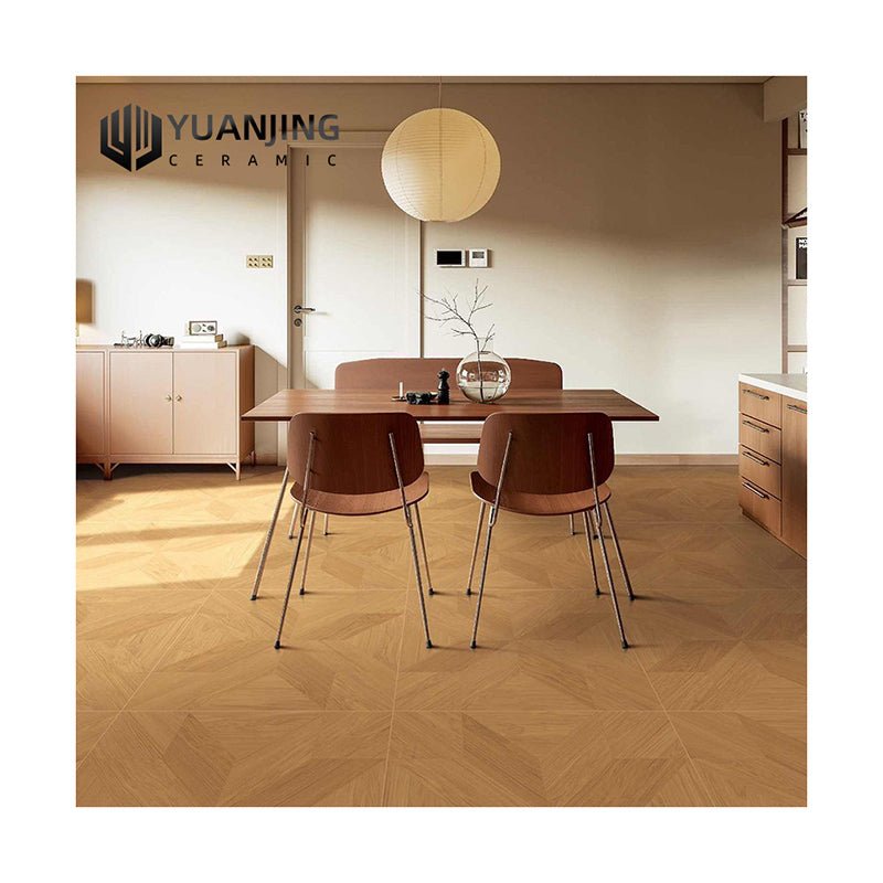 Gạch Sứ Vân Gỗ Lát Sàn Chống Trượt Thiết Kế Kiểu Pháp Cổ Điển Cho Bếp Phòng Tắm Tùy Chỉnh 800x800mm - Daisan Store