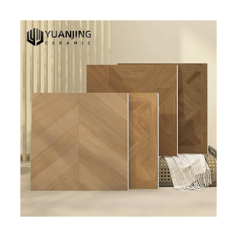 Gạch Sứ Vân Gỗ Lát Sàn Chống Trượt Thiết Kế Kiểu Pháp Cổ Điển Cho Bếp Phòng Tắm Tùy Chỉnh 800x800mm - Daisan Store