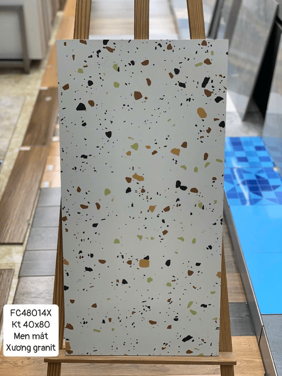 Gạch Terrazzo men matt xương granite 40x80 FC48014X - Daisan Store