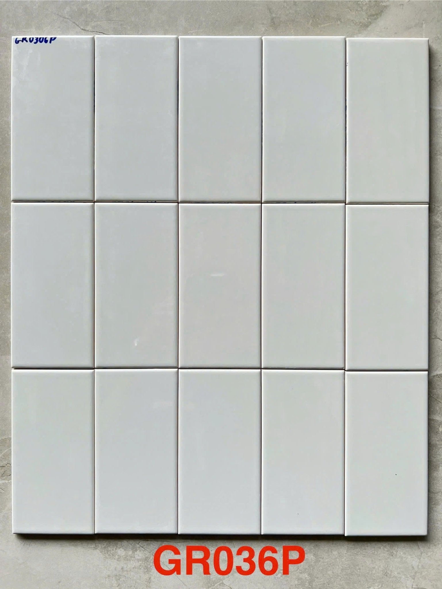 Gạch thẻ 75x150mm xám xanh bóng phẳng mã GR0306P - Daisan Store