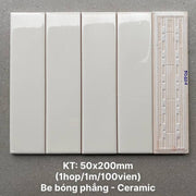 Gạch thẻ be bóng phẳng KT 50x200mm PSTA50201 - Daisan Store
