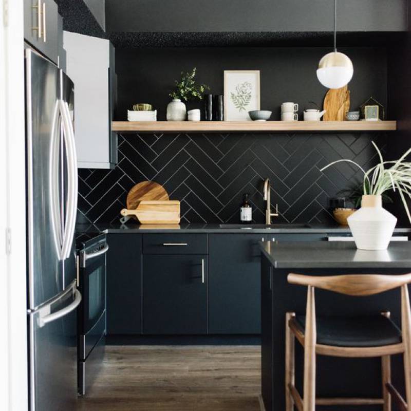 Gạch thẻ cao cấp đen mờ phẳng KT 75x300mm STA75307M - Daisan Store