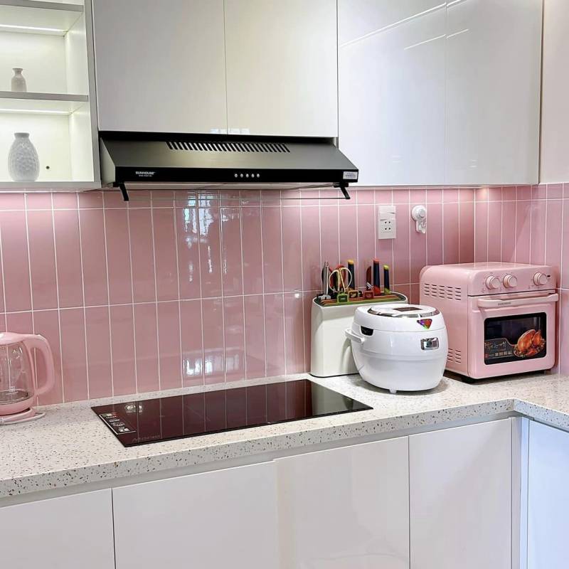 Gạch thẻ cao cấp hồng bóng phẳng KT 75x300mm PSTA75316 - Daisan Store