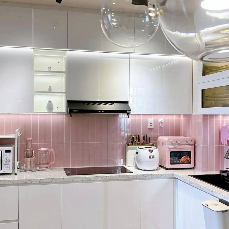 Gạch thẻ cao cấp hồng bóng phẳng KT 75x300mm PSTA75316 - Daisan Store