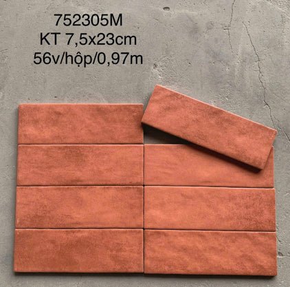 Gạch Thẻ Cao Cấp Lượn Mặt Men Matt Mã LAN752305M - Daisan Store