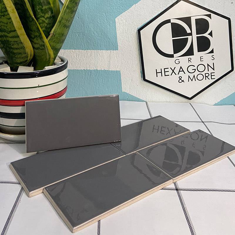 Gạch thẻ cao cấp xám bóng phẳng KT 75x150mm PSTA75155 - Daisan Store