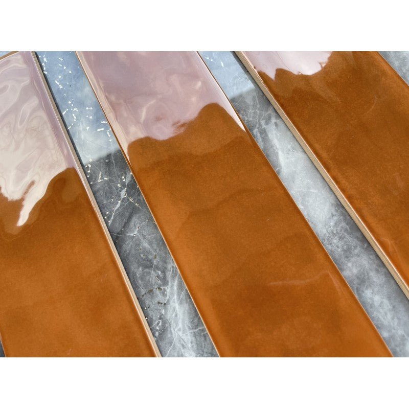 Gạch Thẻ Gợn Sóng 75x300 Màu Cam 7532P9 - Daisan Store