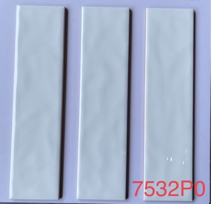 Gạch Thẻ Gợn Sóng 75x300 Màu Trắng 7532P0 - Daisan Store