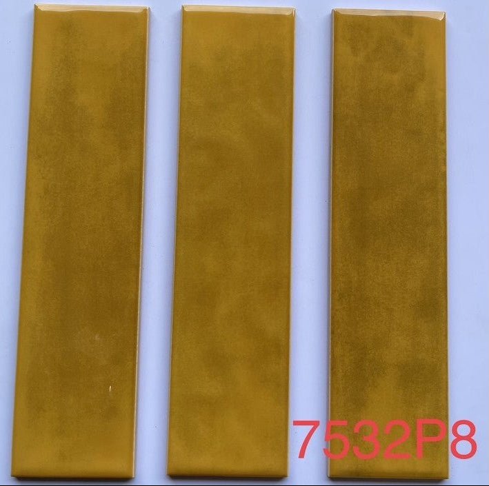 Gạch Thẻ Gợn Sóng 75x300 Màu Vàng 7532P8 - Daisan Store