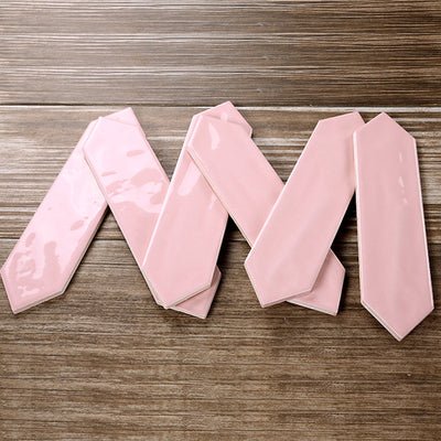 Gạch thẻ khuôn hồng bóng 4 cạnh hai bên 75x300mm mã M75316J - Daisan Store