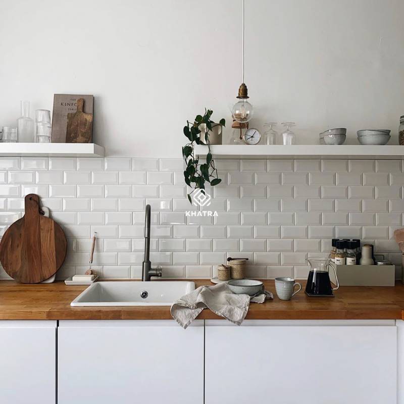 Gạch thẻ KT 75x150mm trắng bóng vát PSTA75150 - B - Daisan Store