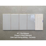 Gạch thẻ KT 75x150mm xám lạnh bóng phẳng STA75152 - Daisan Store