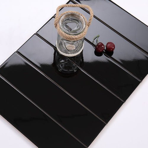 Gạch thẻ loại ưu đen bóng phẳng KT 75x300mm STA75307_S - Daisan Store